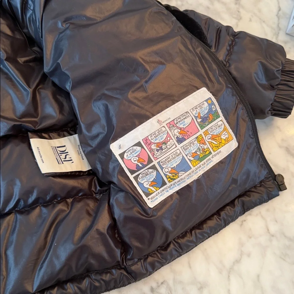 Limited Edition Moncler x Batman Kids Black Puffer Jacket